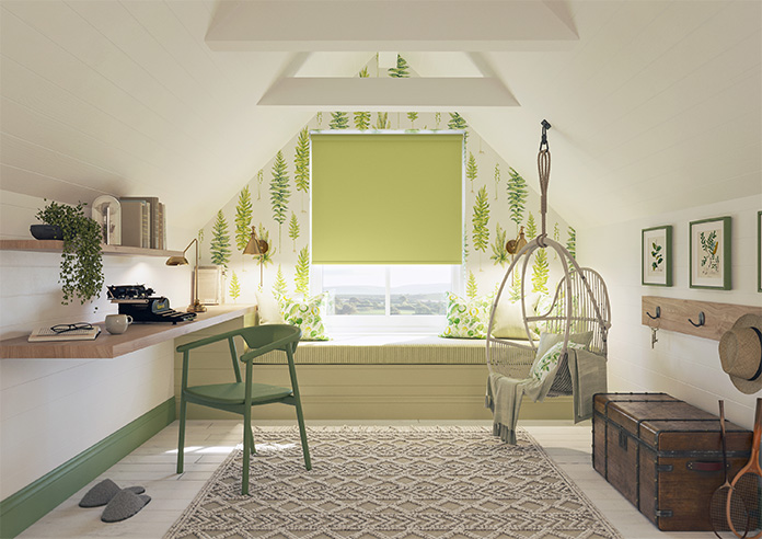 Orion (Blackout), Sage Green - Roller Blind - Image 8